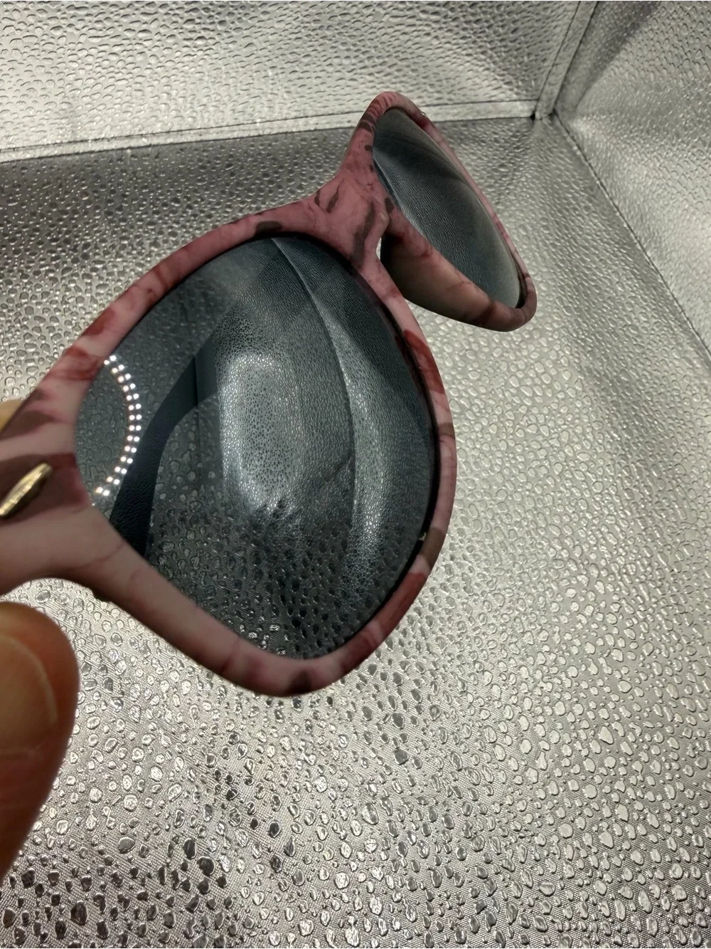 PUGS CA4 Black Sunglasses Arm - Logo Detail Pink Marble